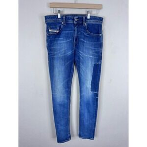 Diesel Thommer-X Slim Skinny Jeans Blue Medium Wash 0097W Stretch Men 30X32